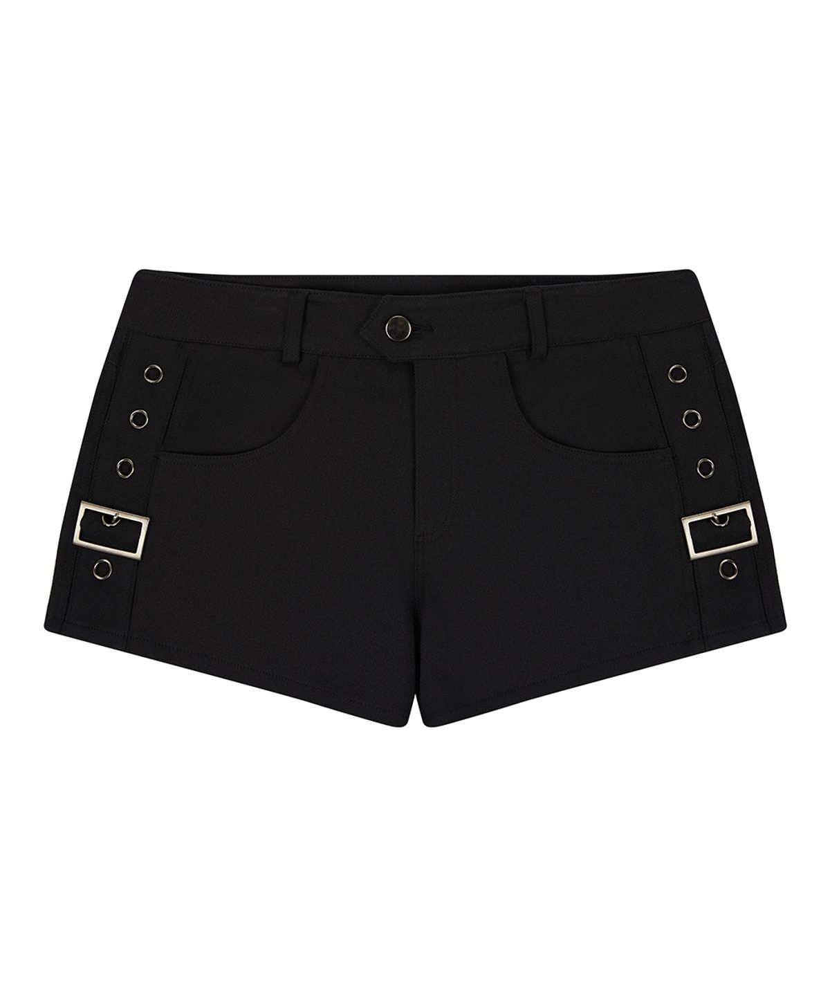 러브이즈트루(LUVISTRUE) EL POCKET PATCH BELT SHORTS(BLACK)