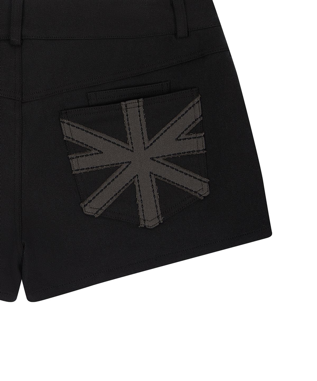 러브이즈트루(LUVISTRUE) EL POCKET PATCH BELT SHORTS(BLACK)