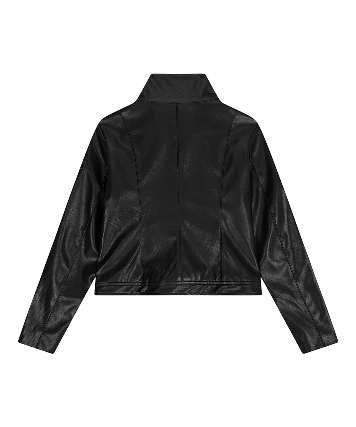 러브이즈트루(LUVISTRUE) EL SHIRRING LEATHER JACKET(BLACK)