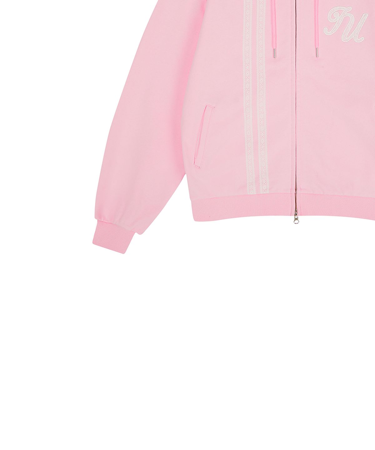 러브이즈트루(LUVISTRUE) EL LACE HOOD ZIP UP(PINK)