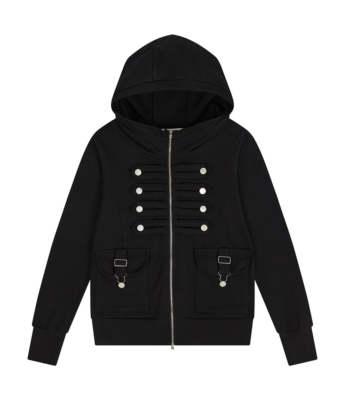 러브이즈트루(LUVISTRUE) EL PIRATE HOOD ZIP UP(BLACK)