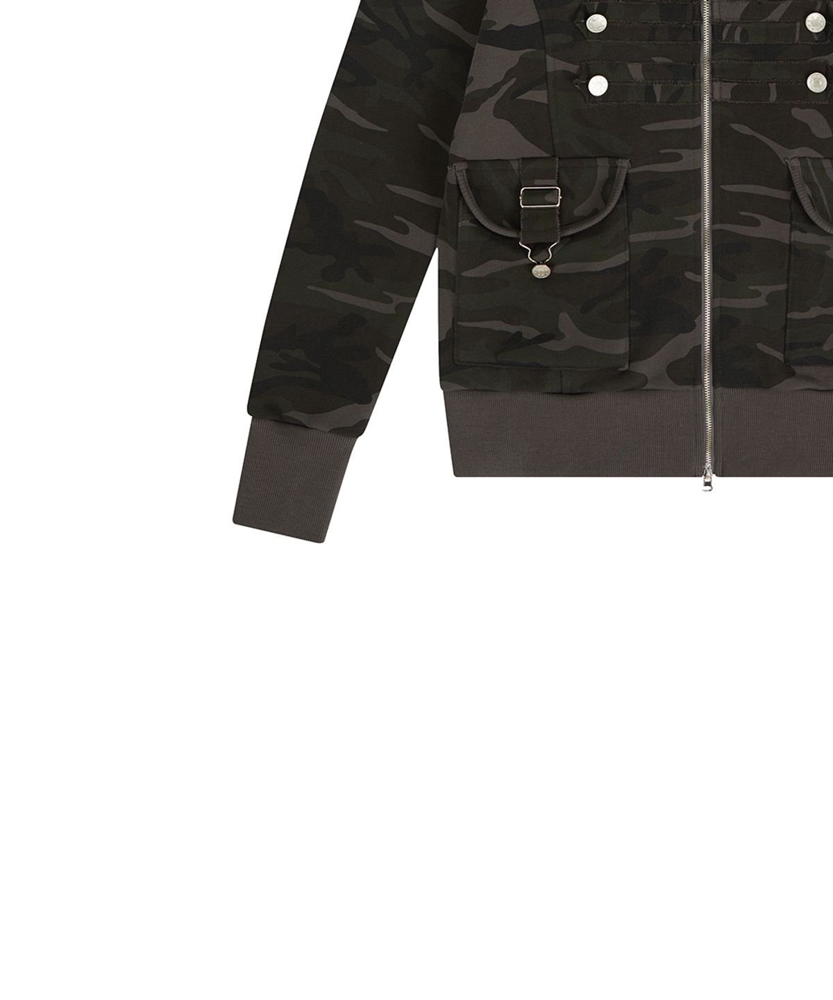러브이즈트루(LUVISTRUE) EL PIRATE HOOD ZIP UP(CAMO)