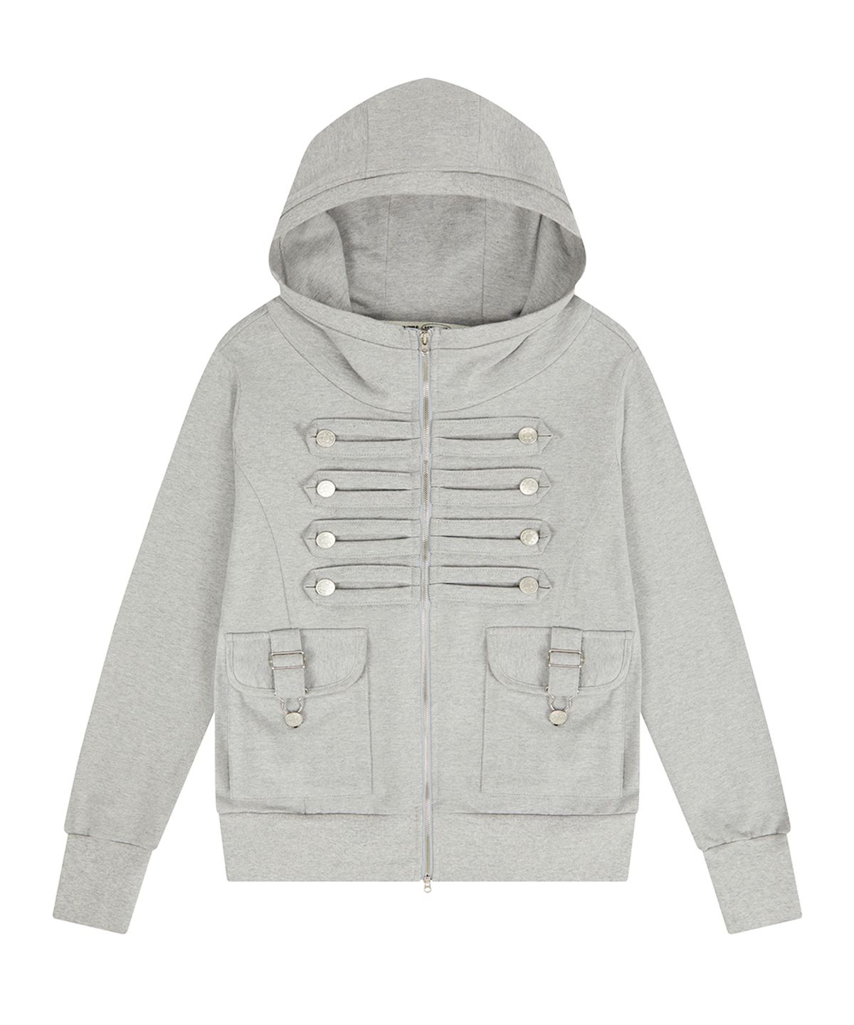 러브이즈트루(LUVISTRUE) EL PIRATE HOOD ZIP UP(GRAY)
