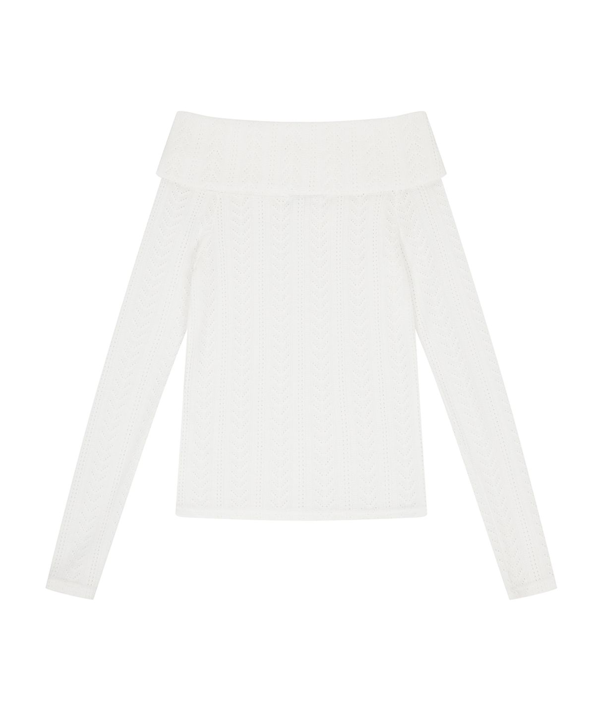 러브이즈트루(LUVISTRUE) EL OFF-SHOULDER KNIT(WHITE)