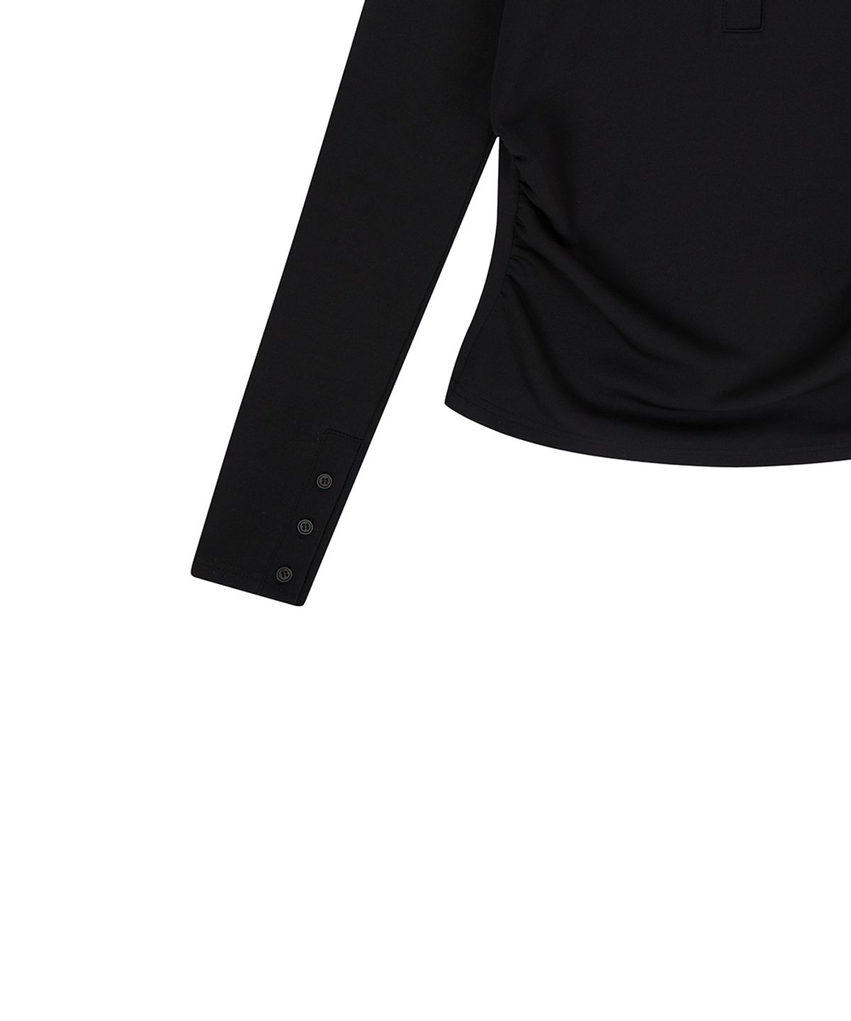 러브이즈트루(LUVISTRUE) EL PATCH HOOD T-SHIRT(BLACK)