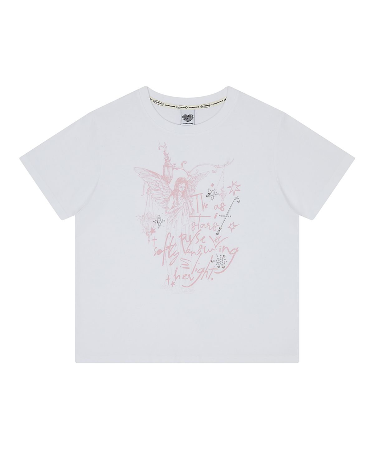 러브이즈트루(LUVISTRUE) EL ANGELIC GRAPHIC TEE(WHITE)