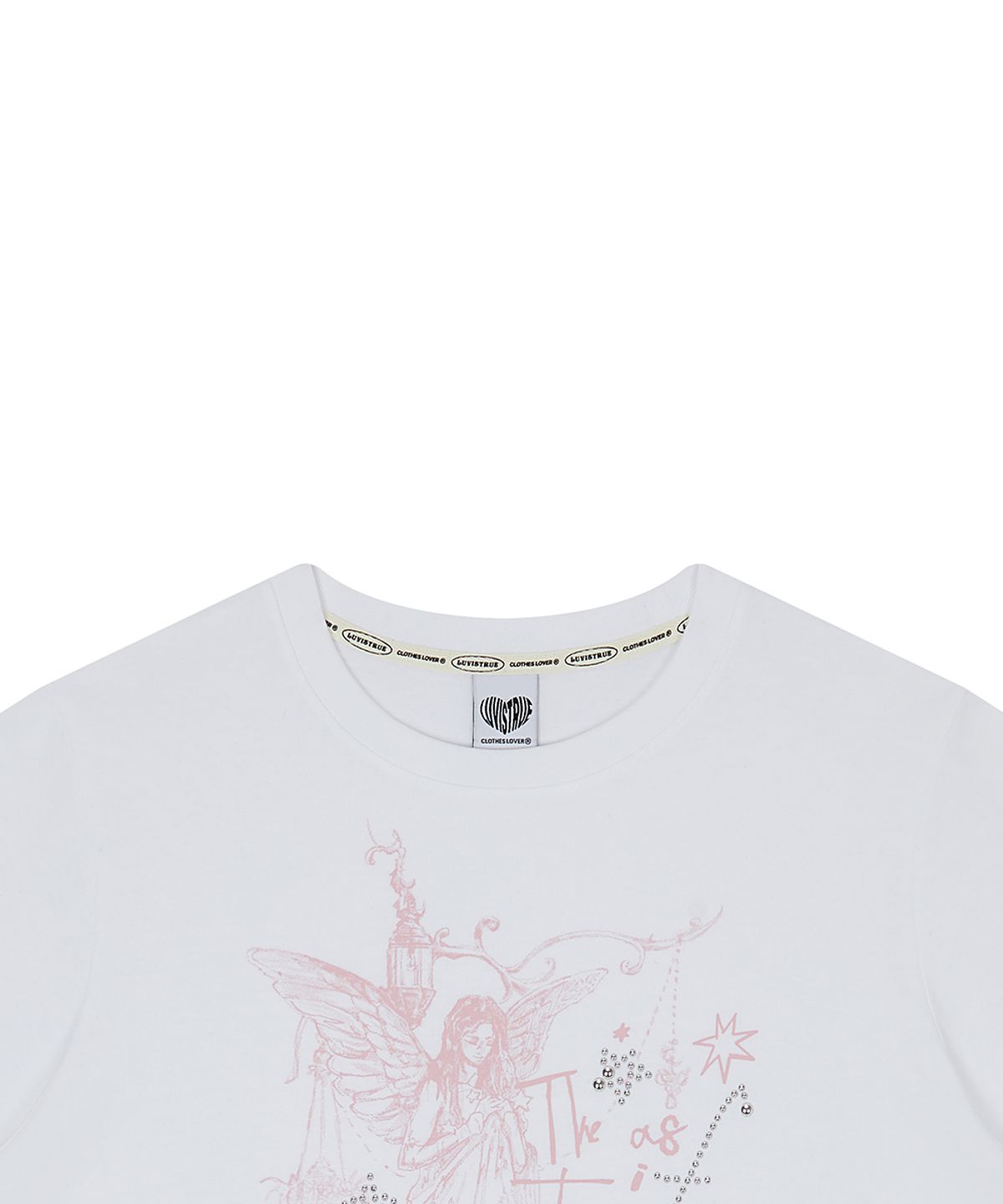 러브이즈트루(LUVISTRUE) EL ANGELIC GRAPHIC TEE(WHITE)