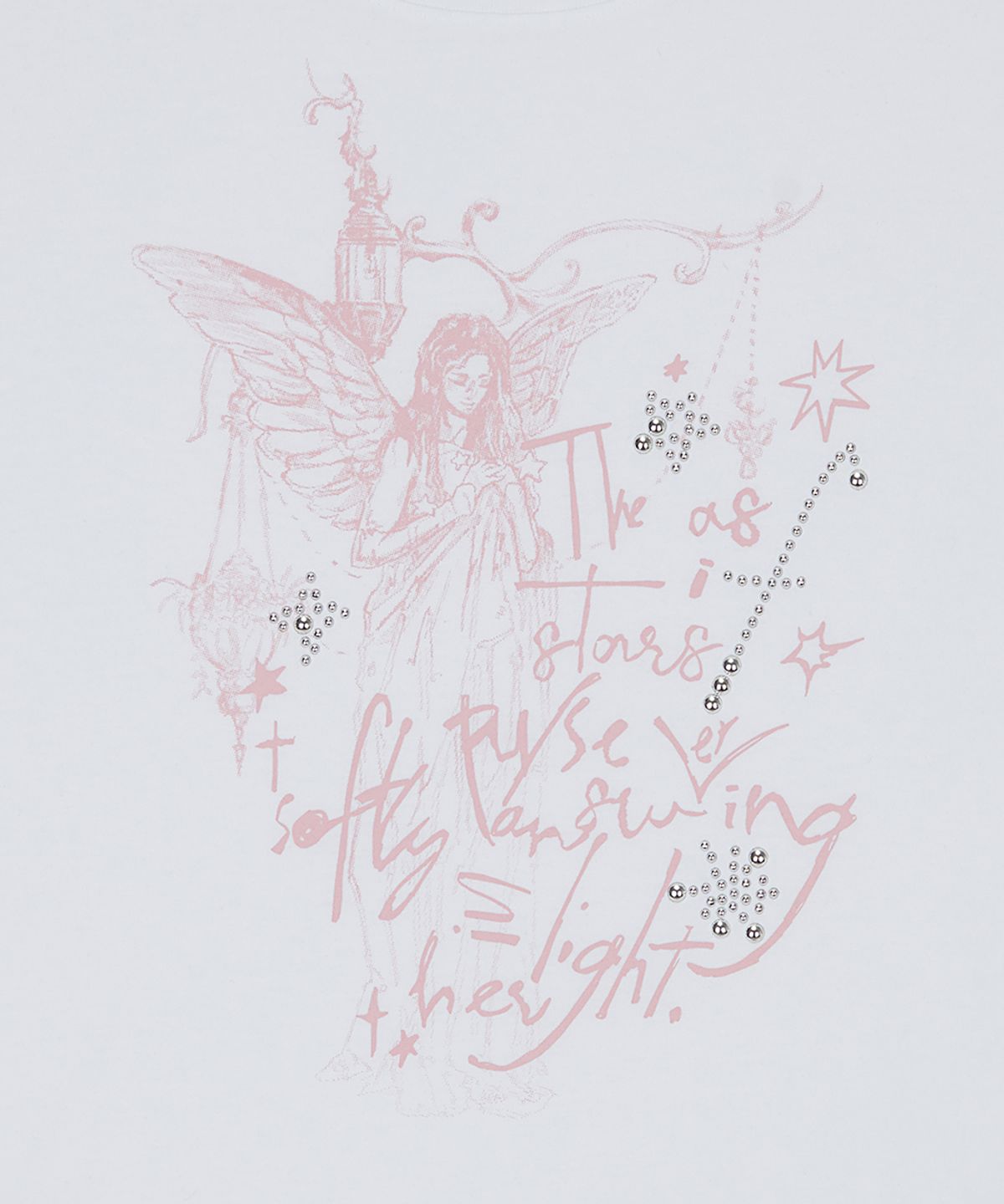 러브이즈트루(LUVISTRUE) EL ANGELIC GRAPHIC TEE(WHITE)