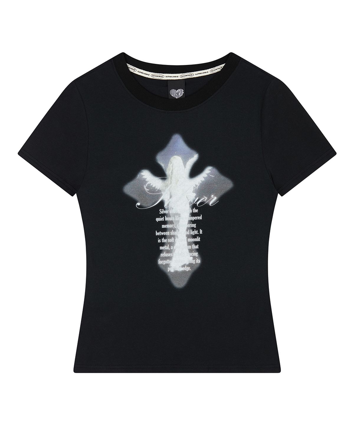 러브이즈트루(LUVISTRUE) EL CROSS FAIRY GRAPHIC TEE(BLACK)