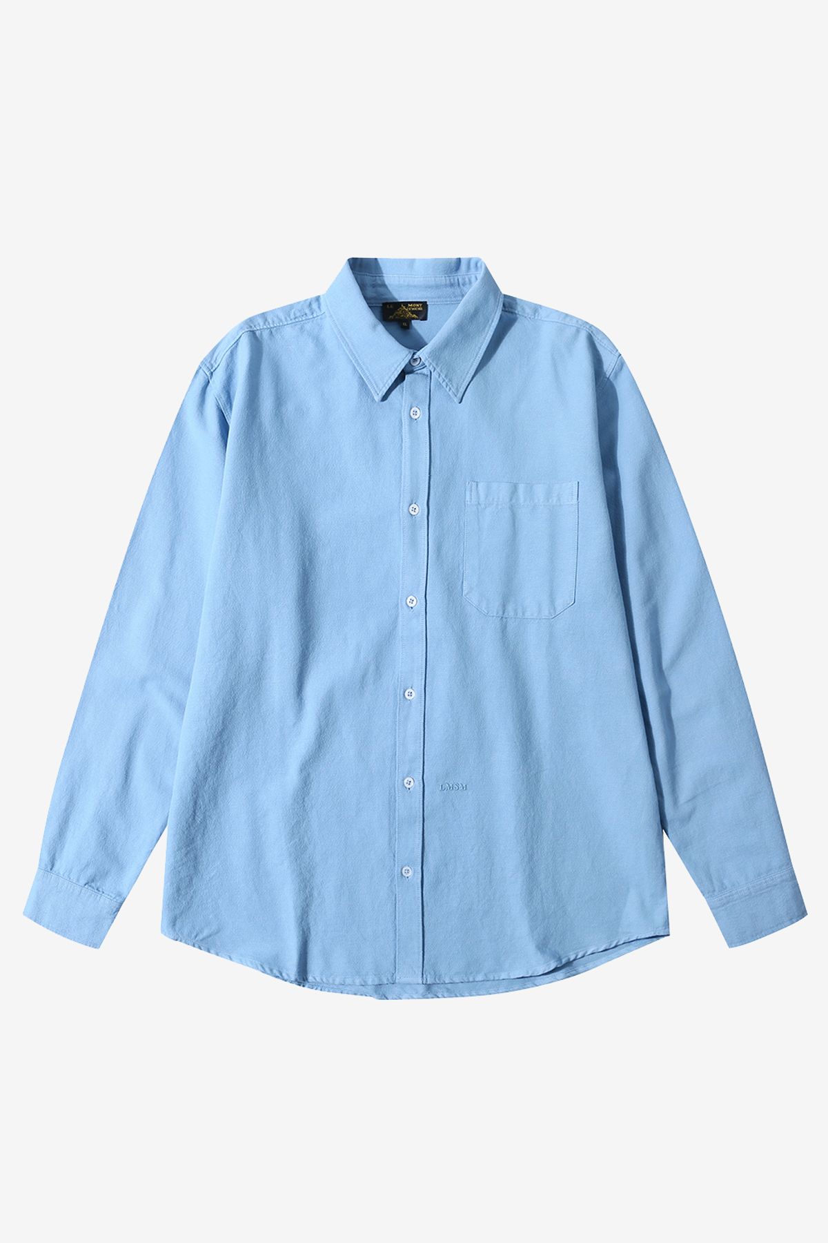 르몽생미셸(LE MONT ST MICHEL) COSMO - Logo embroidery basic shirts_Light Blue