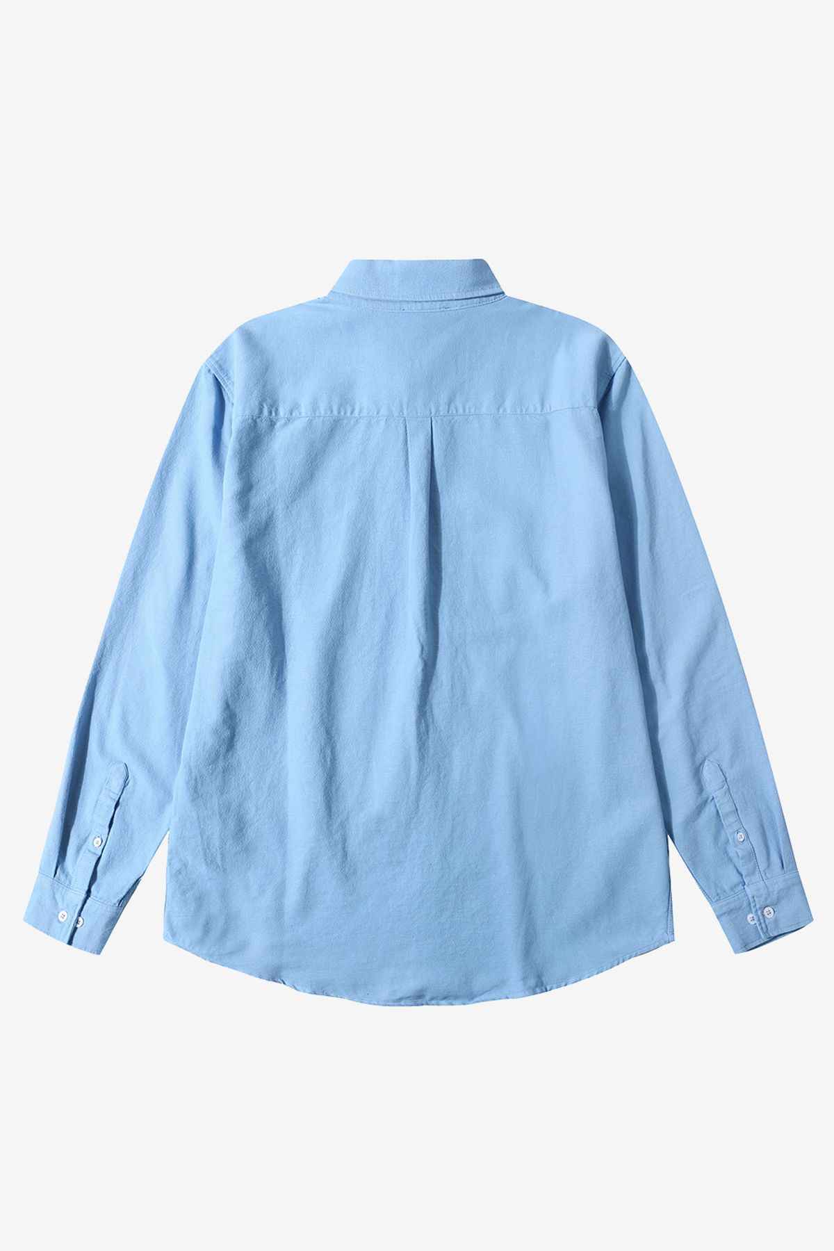 르몽생미셸(LE MONT ST MICHEL) COSMO - Logo embroidery basic shirts_Light Blue