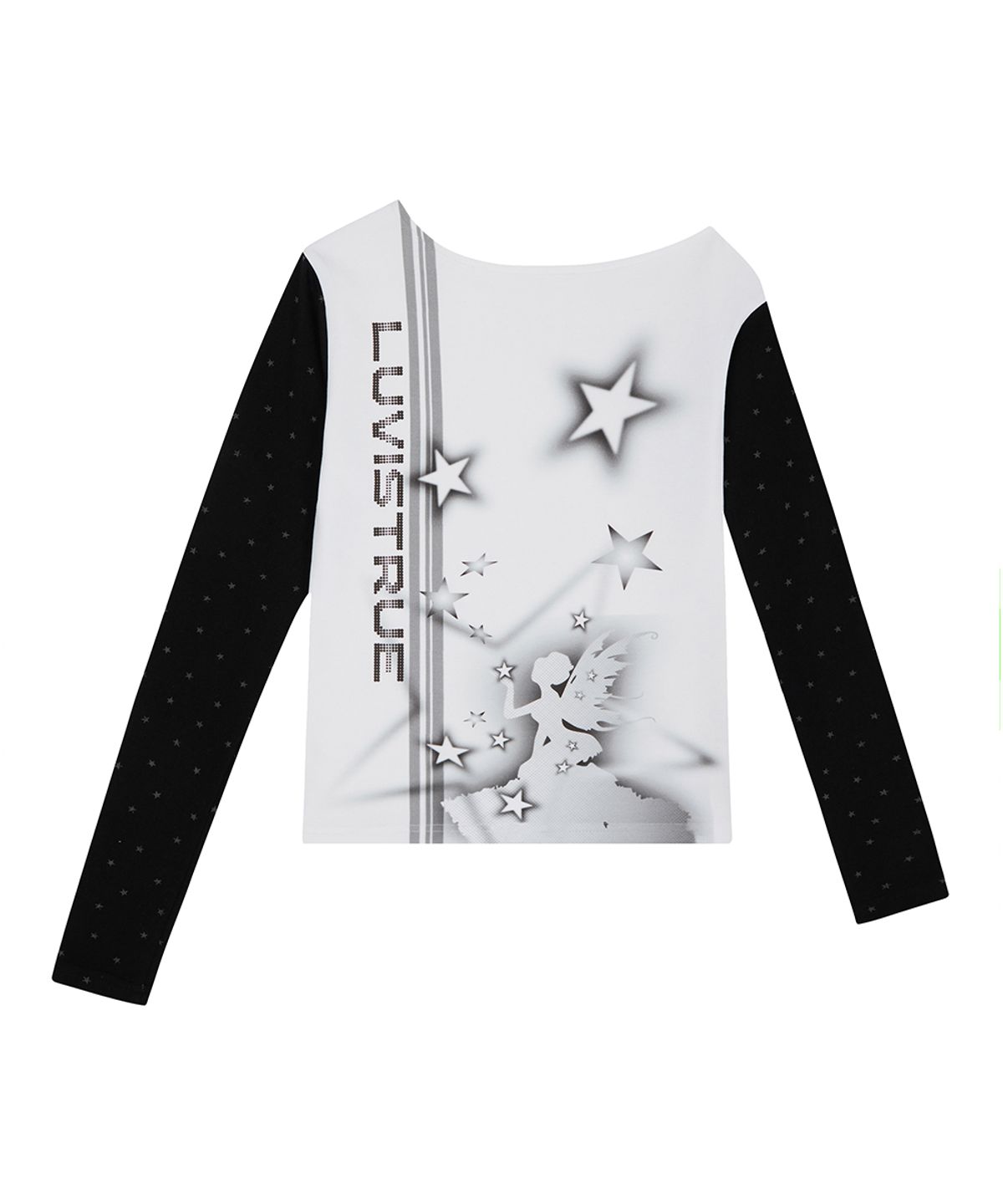 러브이즈트루(LUVISTRUE) EL STAR FAIRY ONE-SHOULDER TEE(WHITE)