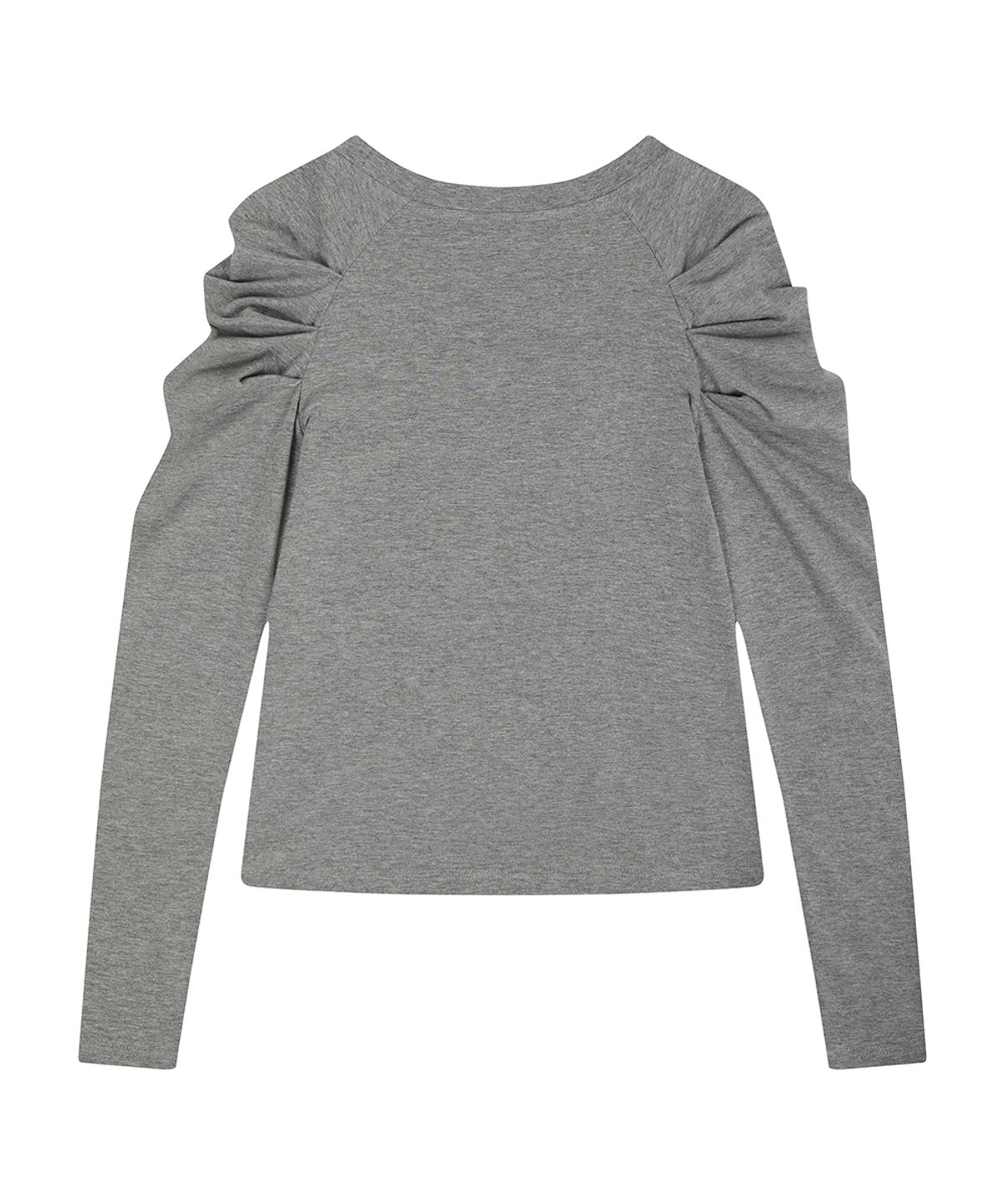 러브이즈트루(LUVISTRUE) EL ROSETTE SHIRRING TEE(GRAY)