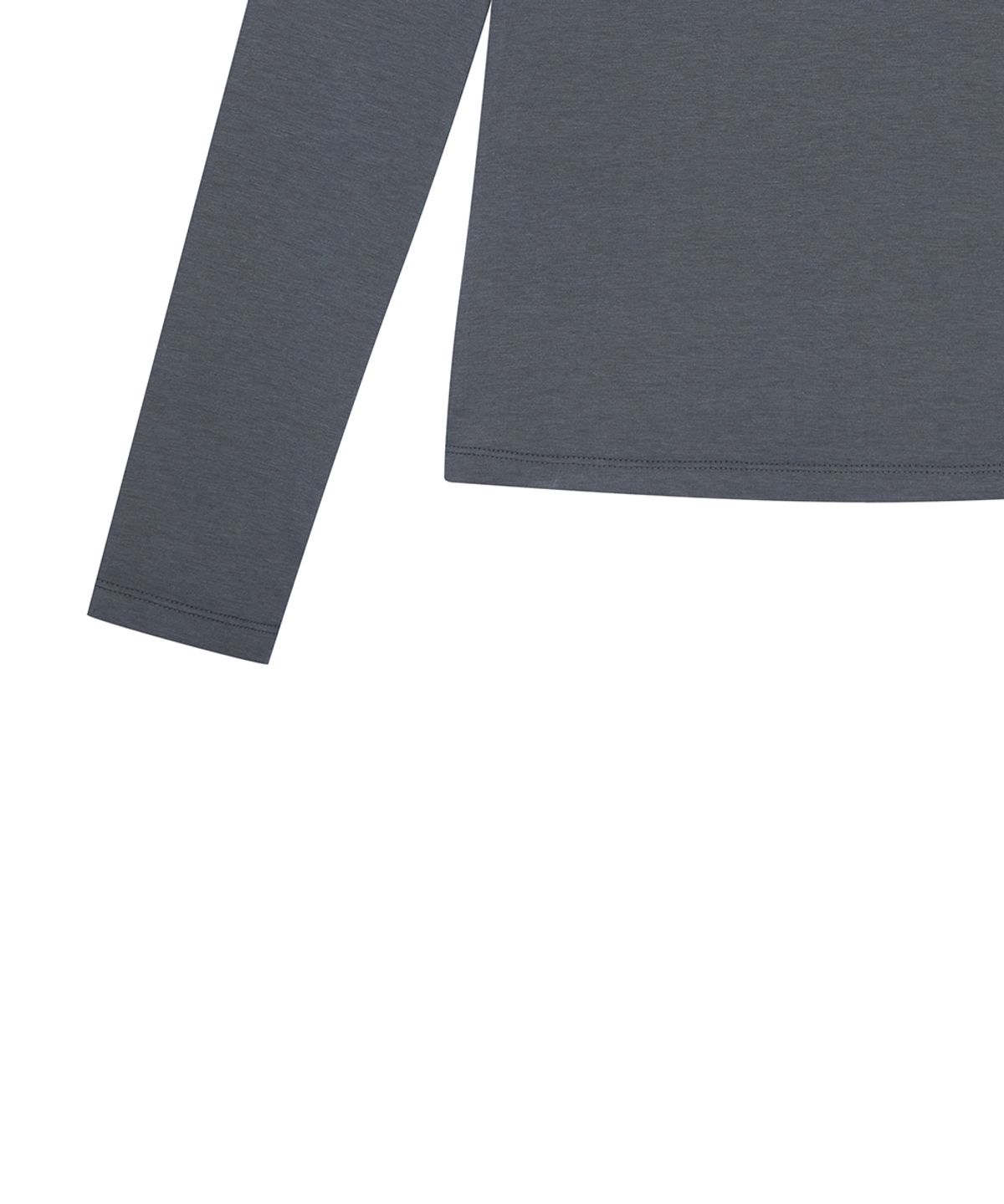 러브이즈트루(LUVISTRUE) EL HENLEY NECK SLEEVE TEE(CHARCOAL)