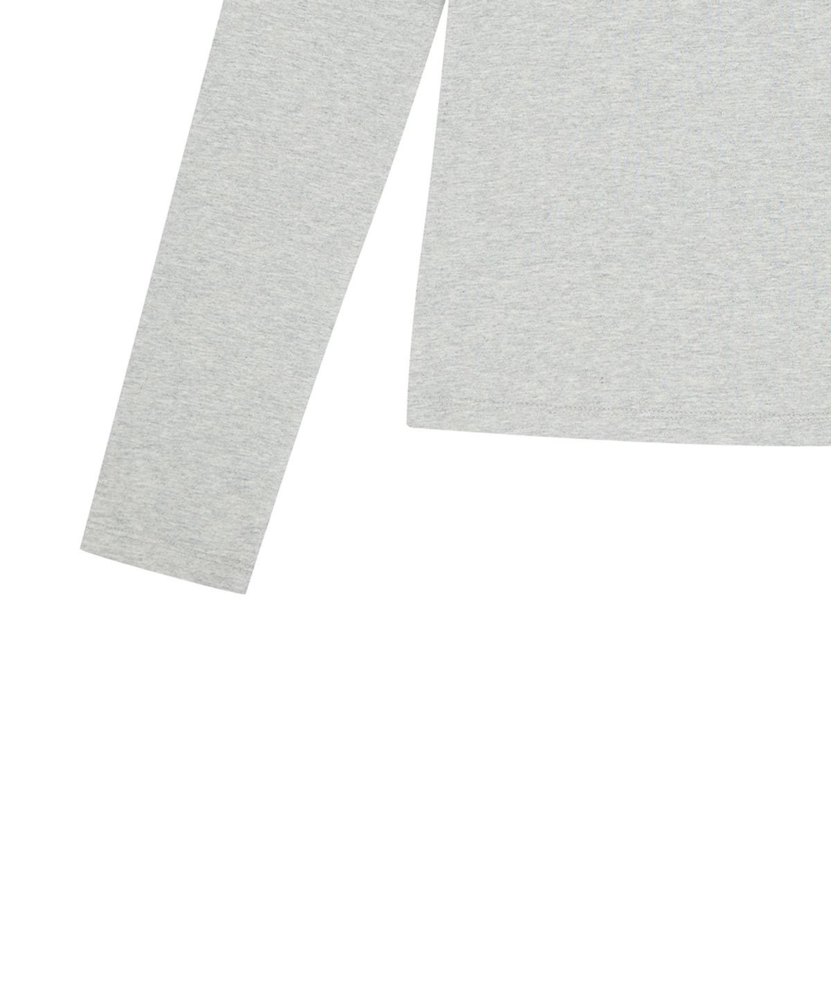 러브이즈트루(LUVISTRUE) EL HENLEY NECK SLEEVE TEE(GRAY)