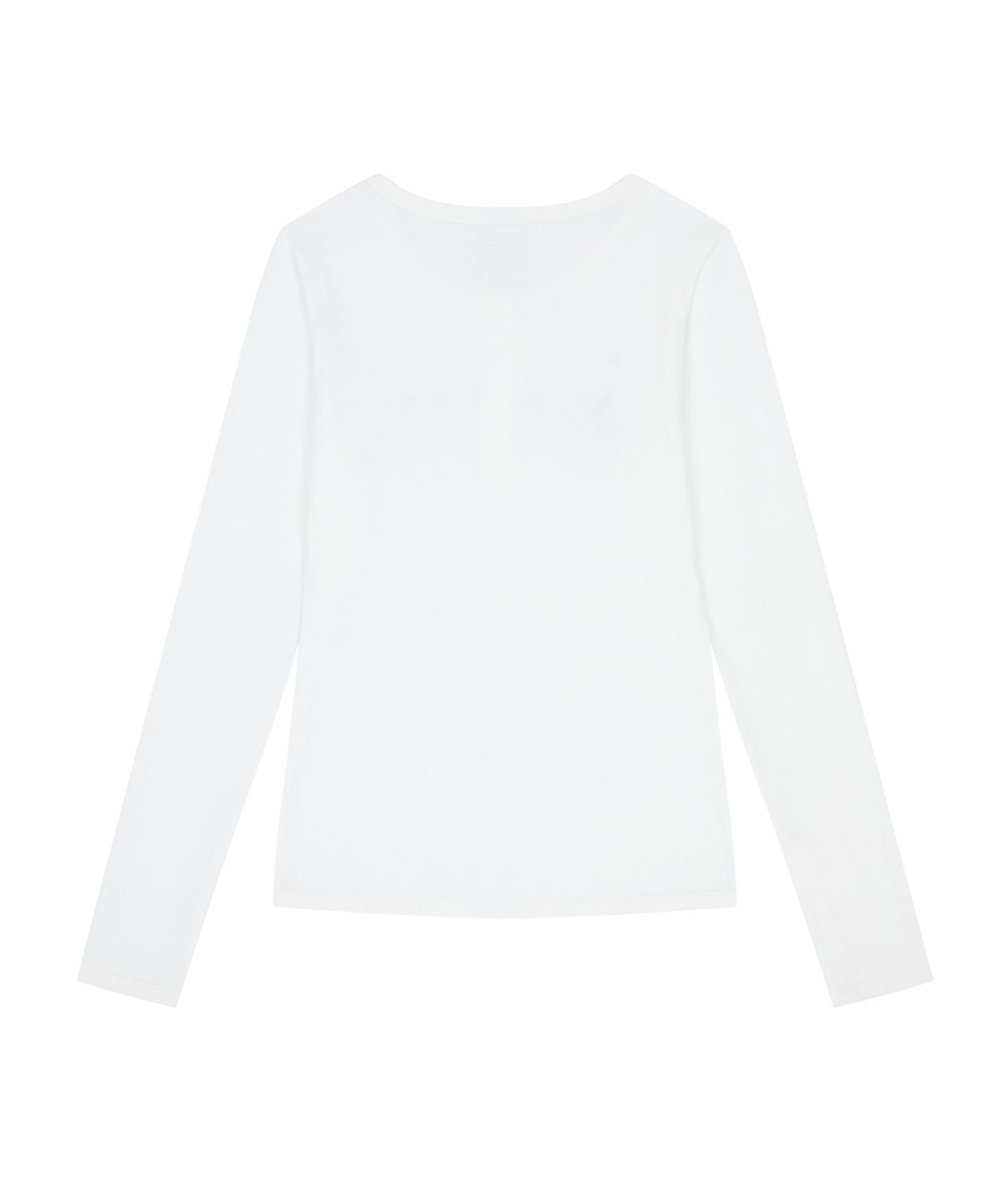 러브이즈트루(LUVISTRUE) EL HENLEY NECK SLEEVE TEE(WHITE)