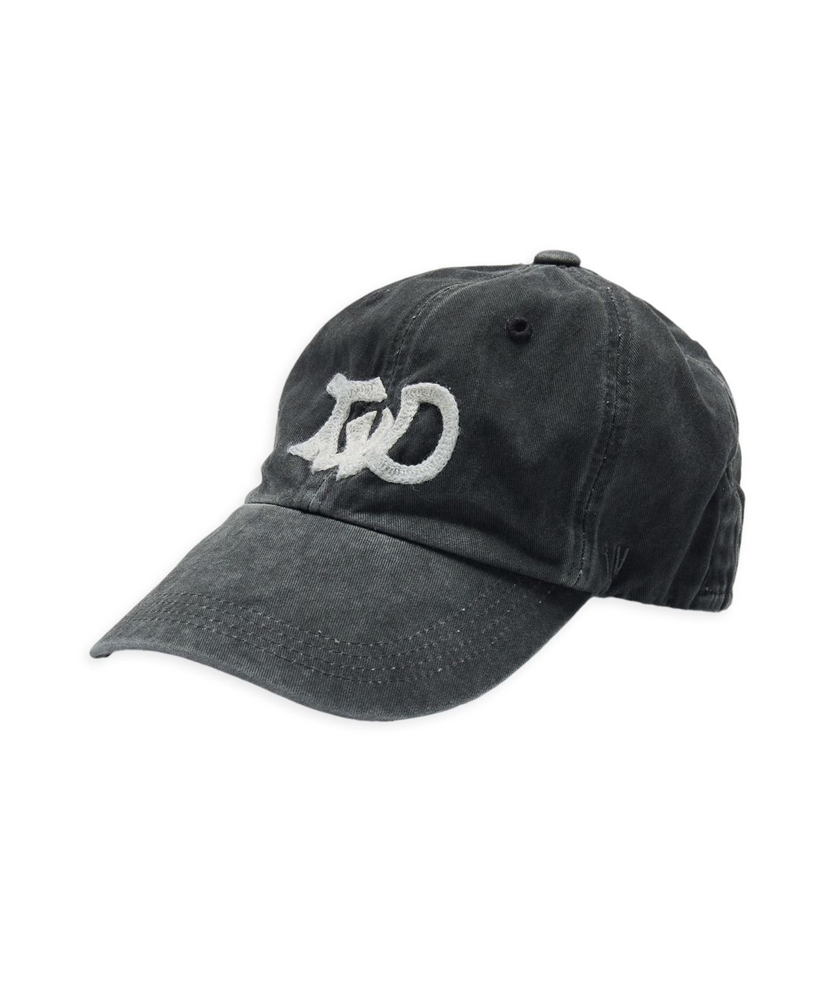 투위드(TUEWID) TWD hand embroidery wrinkled ball cap in charcoal