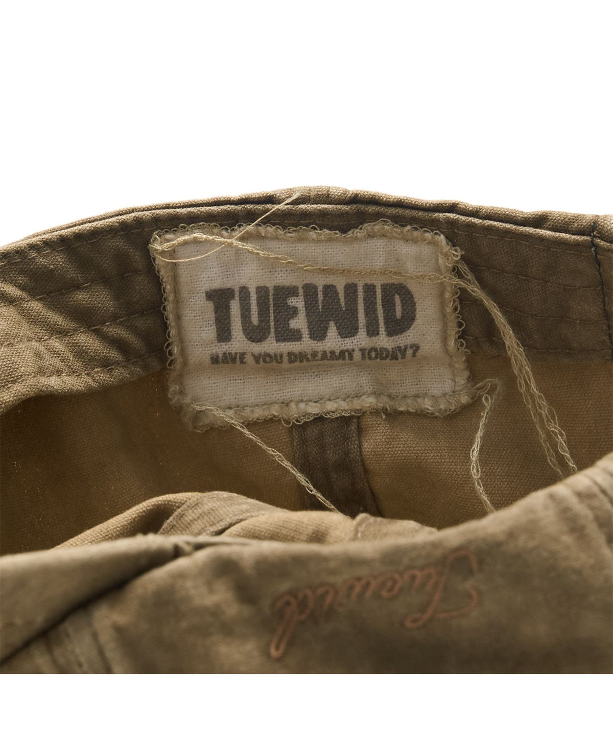 투위드(TUEWID) Starfish wrinkled ball cap in caramel