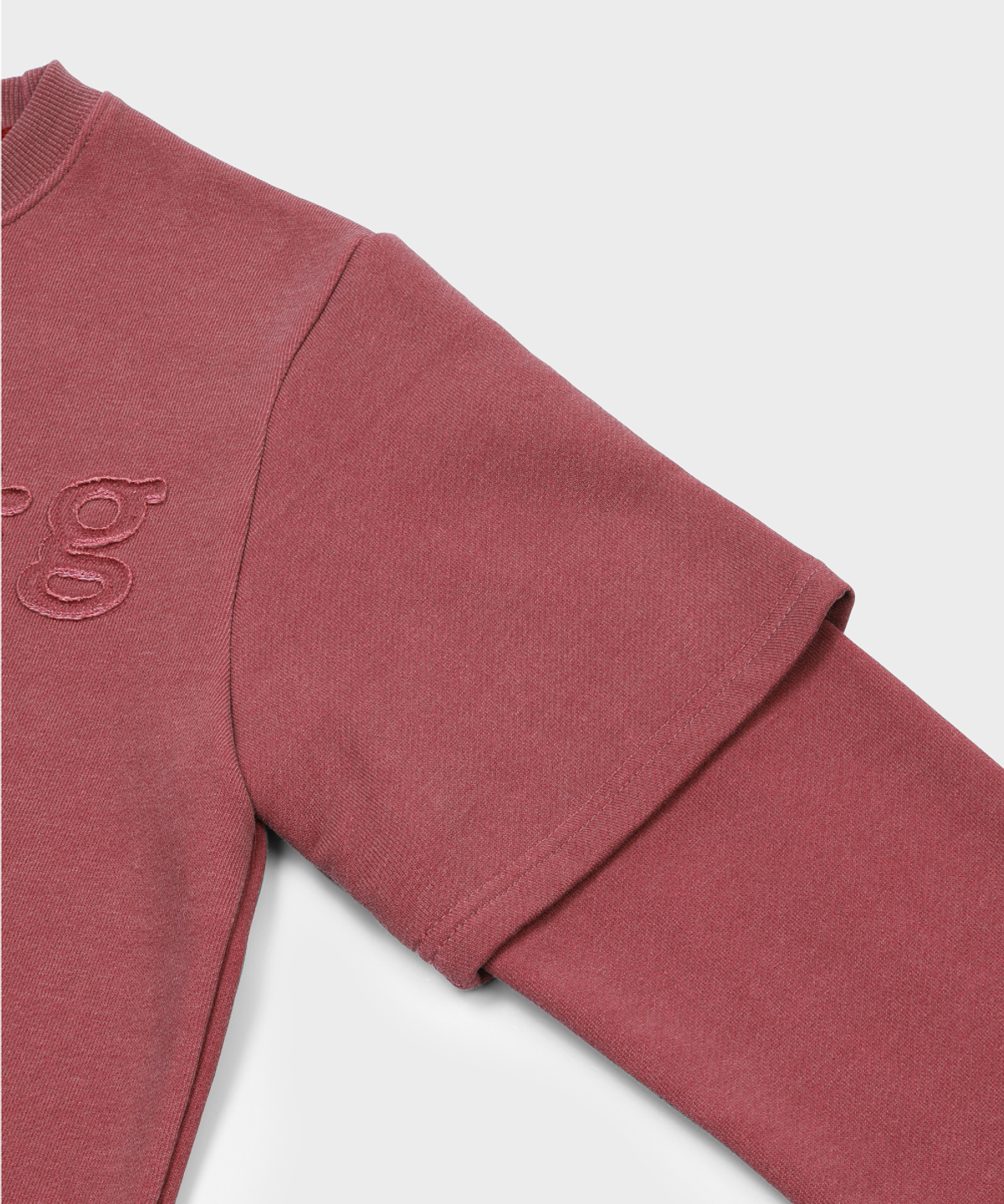 글런든(GRUNDEN) SIGNATURE LOGO VINTAGE LAYERED TOP (BURGUNDY)