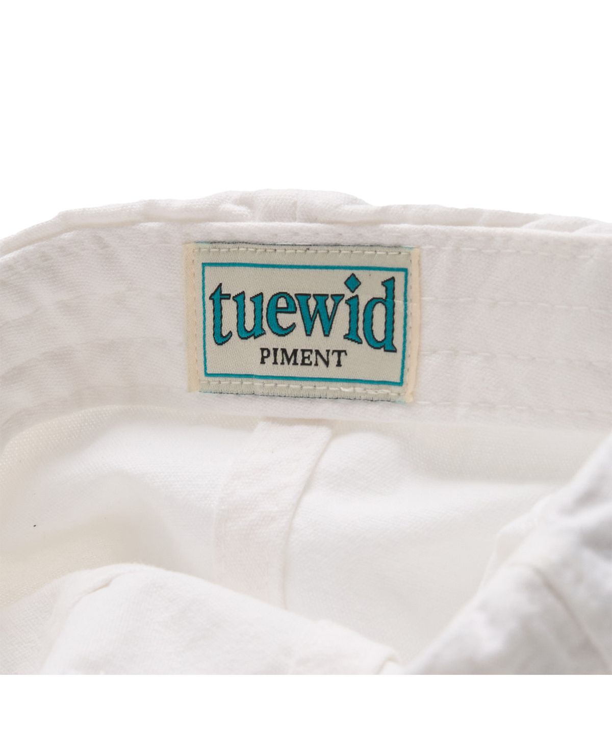 투위드(TUEWID) FRA 24,souvenir wrinkled ball cap in blanc