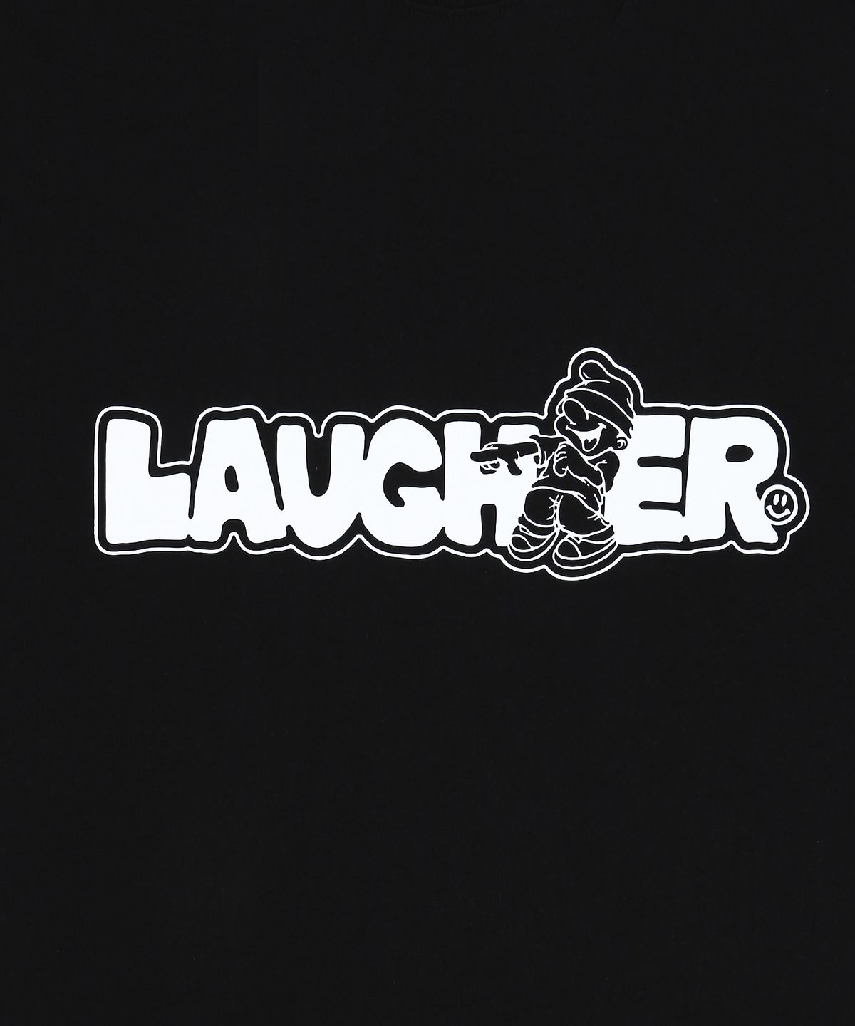 라퍼(LAUGHER) 라퍼 시그니처 로고 티셔츠 - 블랙