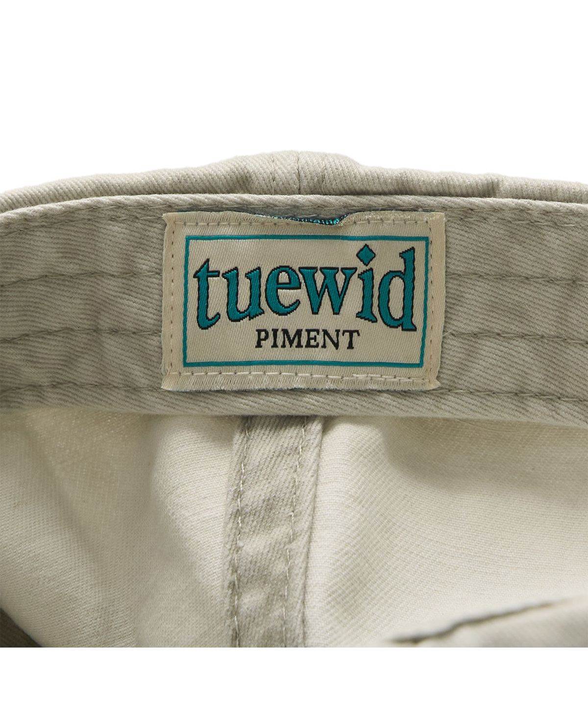 투위드(TUEWID) Dreamers open 24/7 wrinkled ball cap in beige