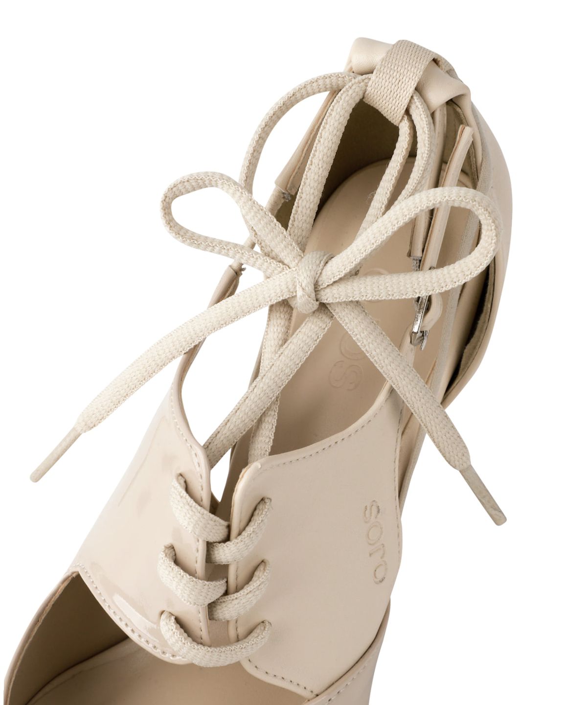 오호스(OJOS) Multistrap Stiletto Heels / Beige