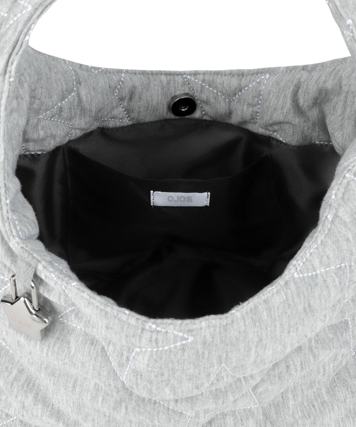 오호스(OJOS) Starquilt padded Hobo Bag / Grey
