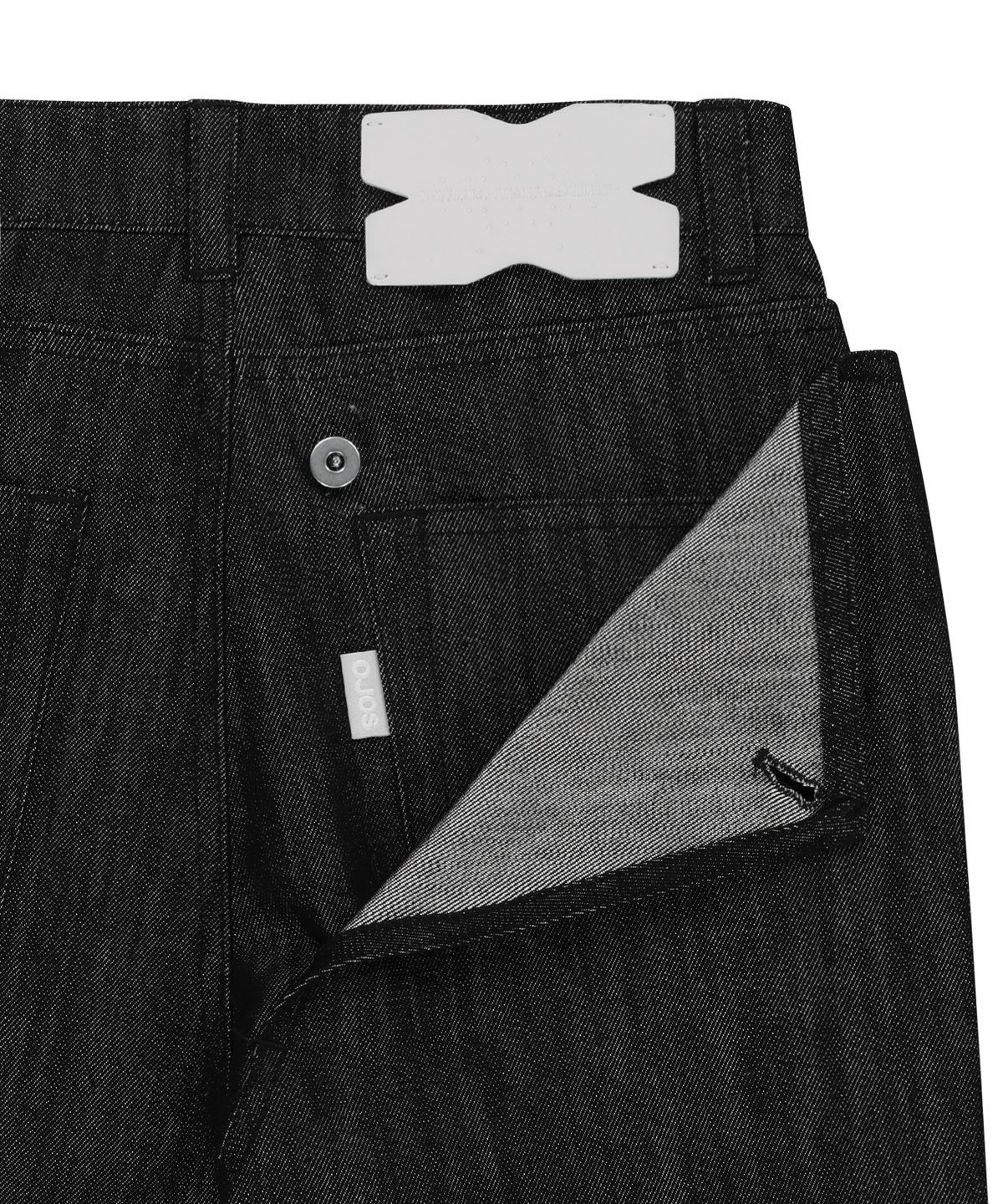 오호스(OJOS) Metal Denim Pants / Black