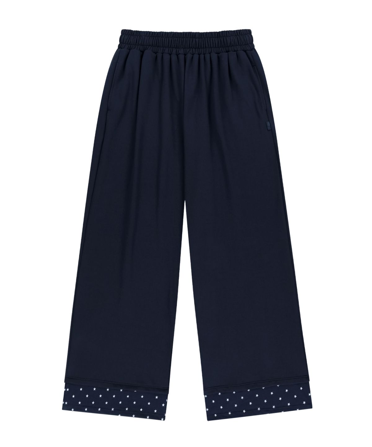 오호스(OJOS) Hotfix Logo Wide Sweatpants / Navy