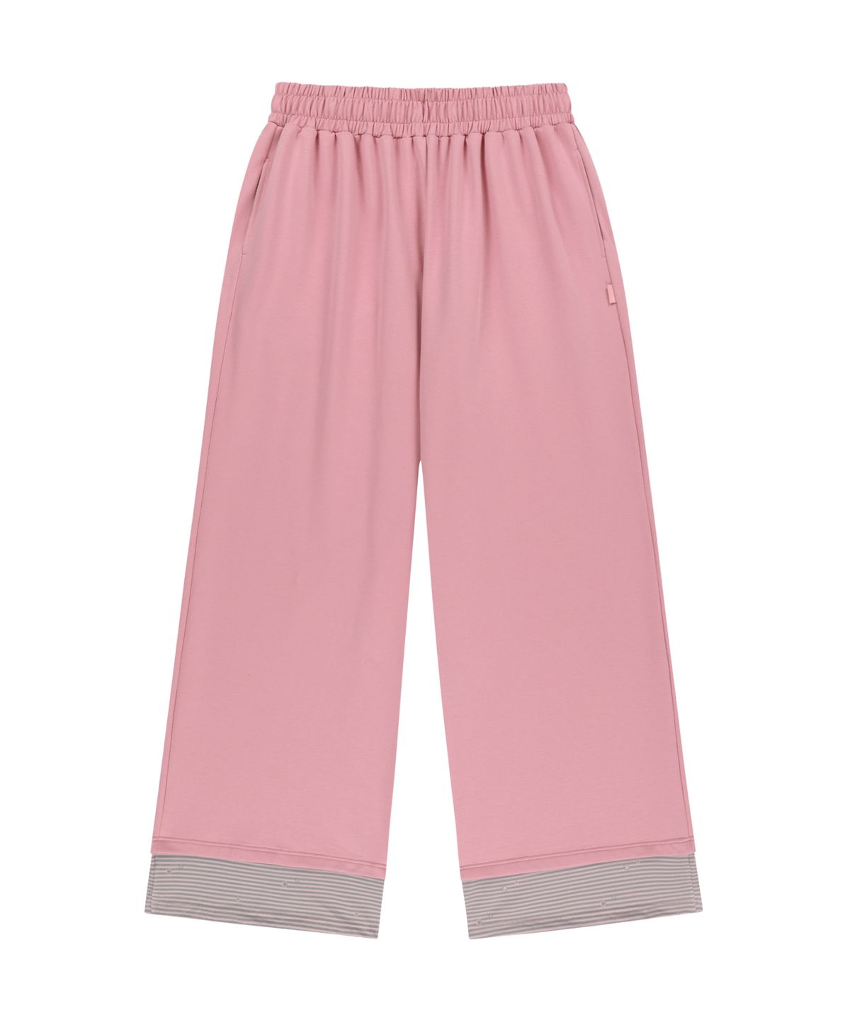 오호스(OJOS) Hotfix Logo Wide Sweatpants / Pink