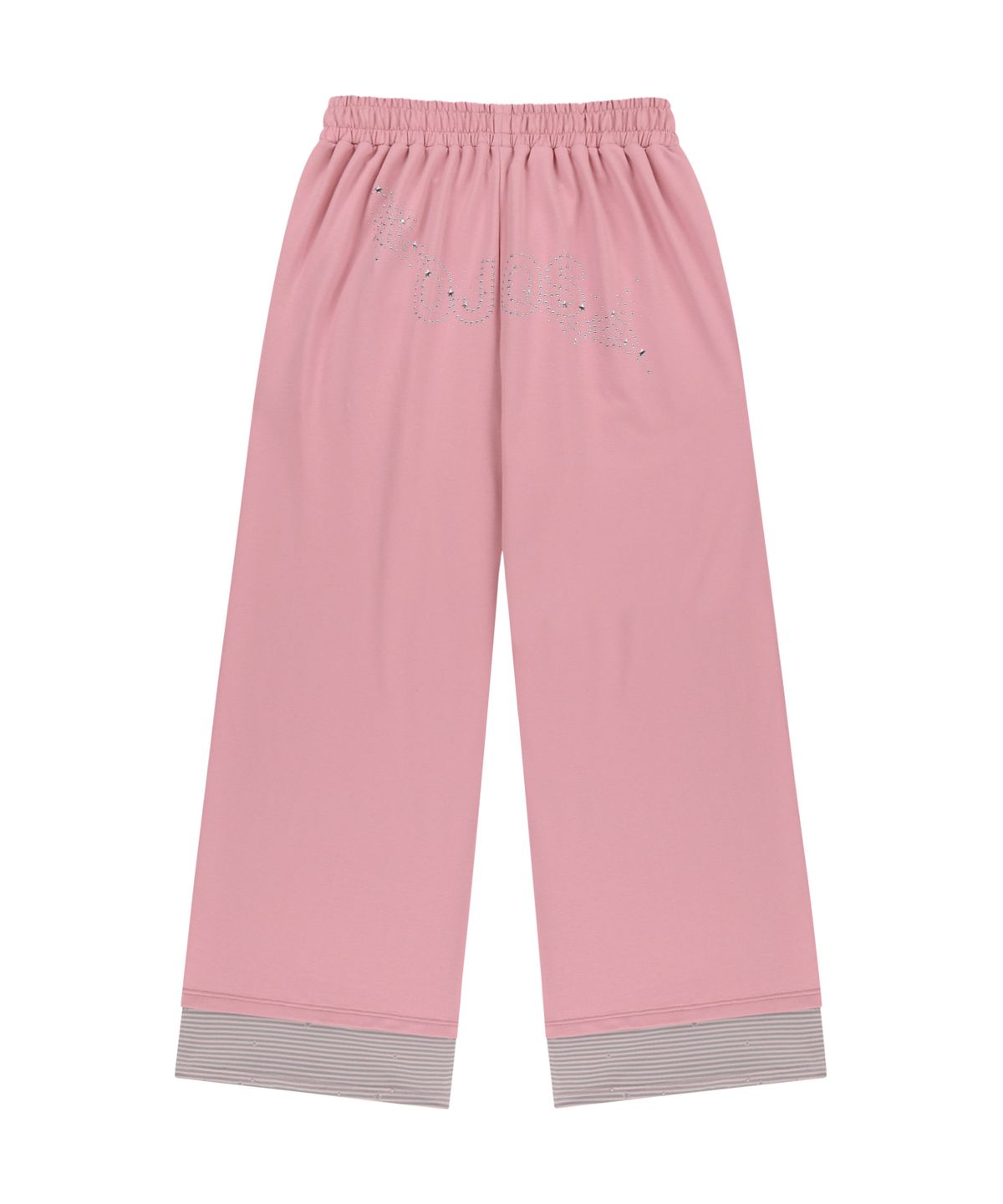오호스(OJOS) Hotfix Logo Wide Sweatpants / Pink