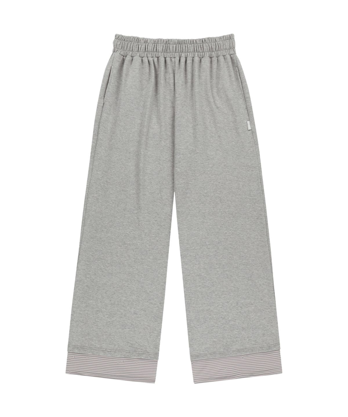 오호스(OJOS) Hotfix Logo Wide Sweatpants / Grey