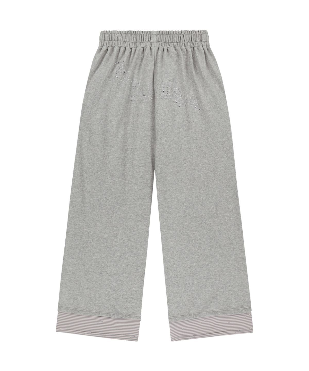 오호스(OJOS) Hotfix Logo Wide Sweatpants / Grey