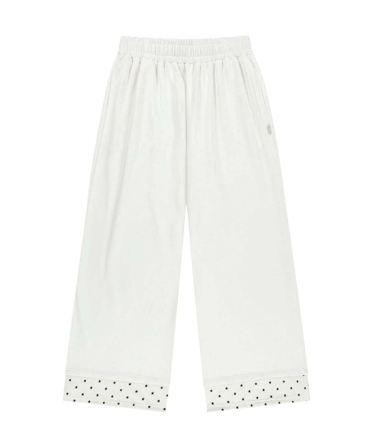 오호스(OJOS) Hotfix Logo Wide Sweatpants / Off White
