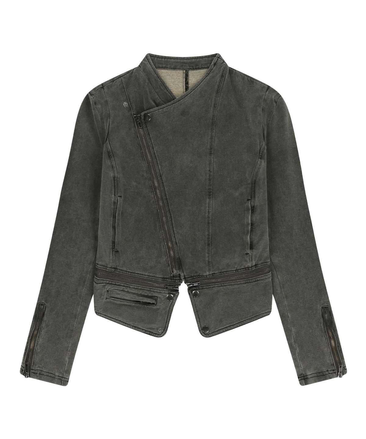 오호스(OJOS) Detachable Span Denim Jacket / Khaki