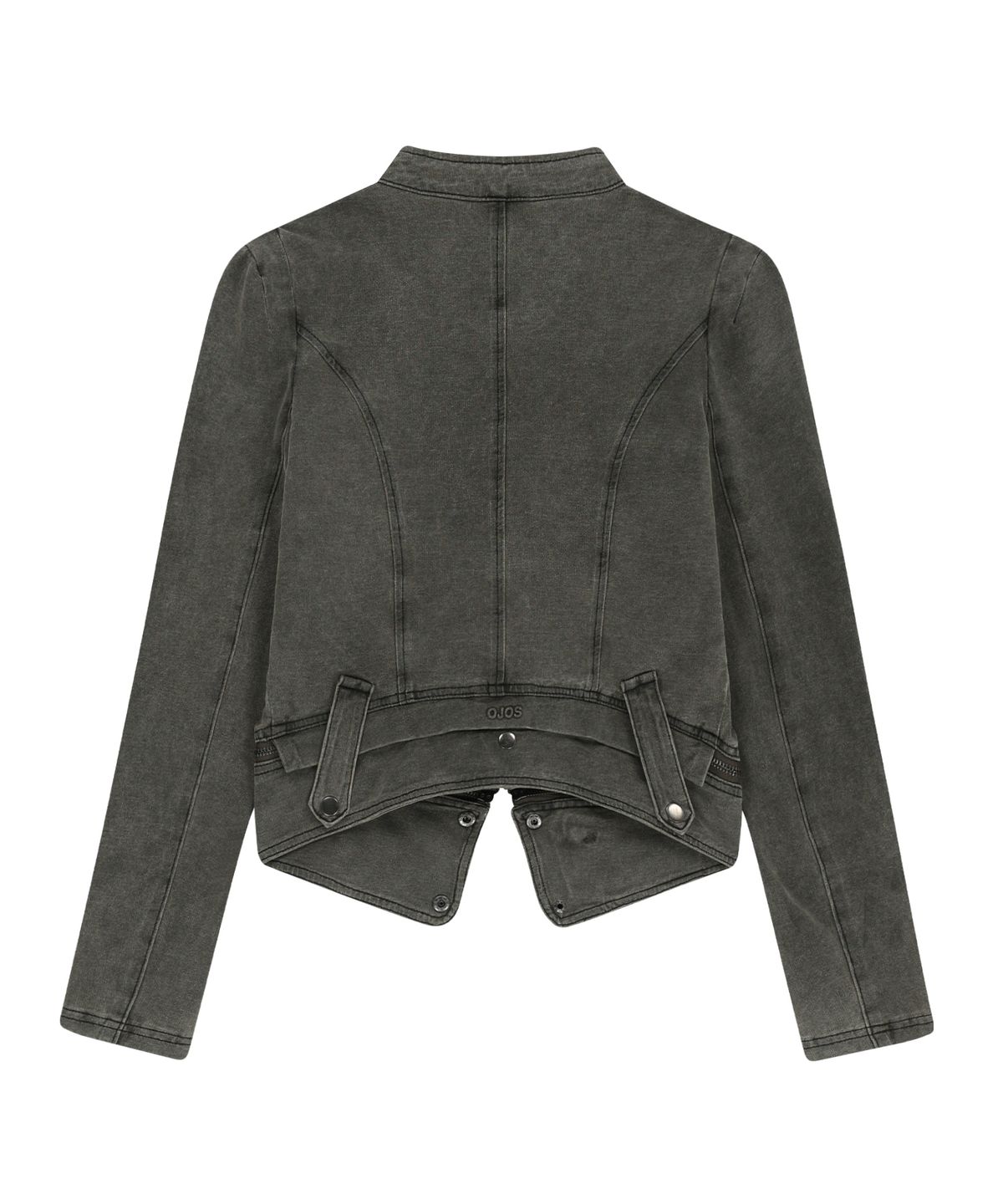 오호스(OJOS) Detachable Span Denim Jacket / Khaki
