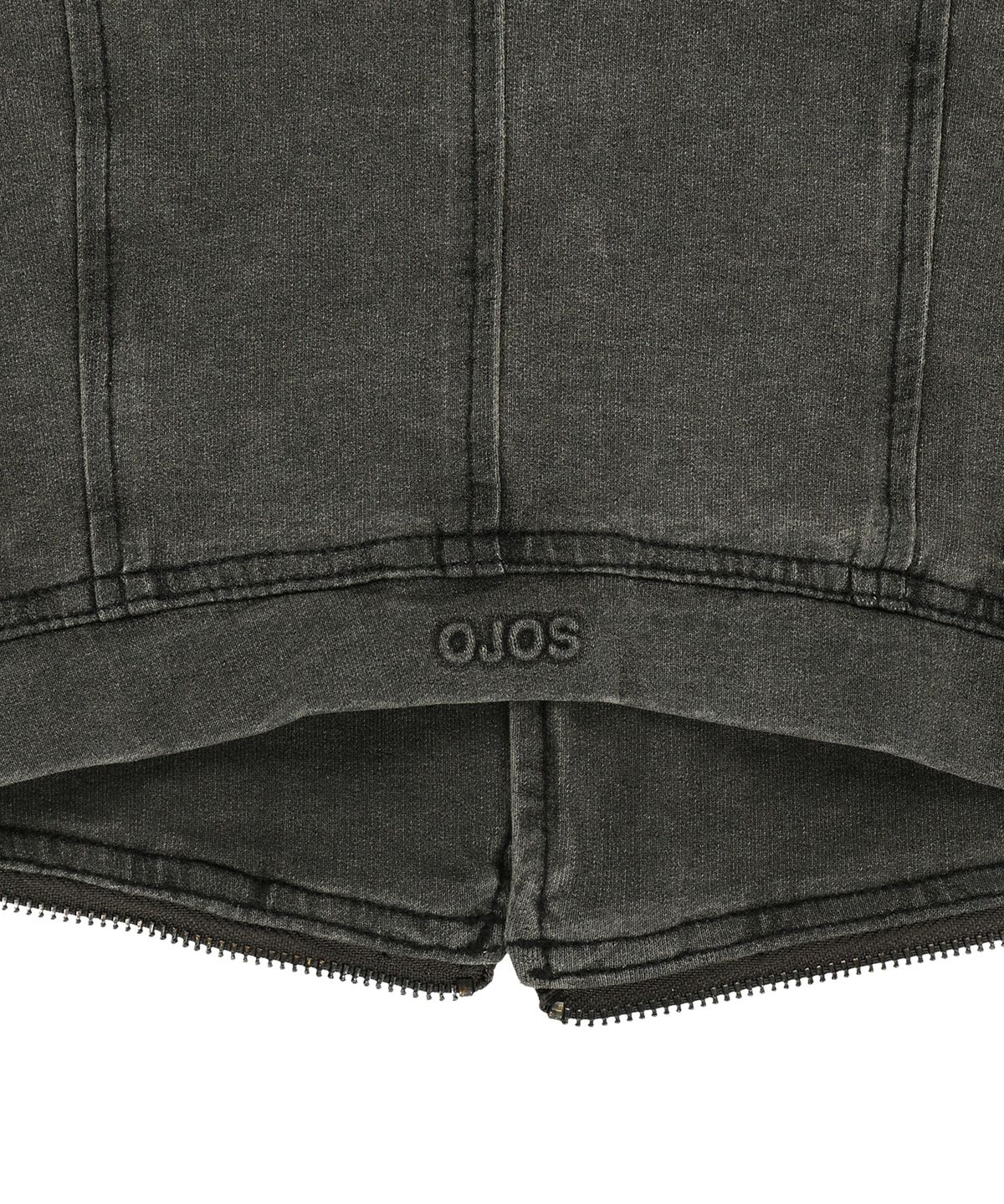 오호스(OJOS) Detachable Span Denim Jacket / Khaki