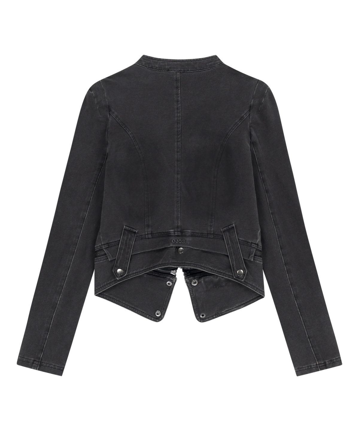 오호스(OJOS) Detachable Span Denim Jacket / Charcoal