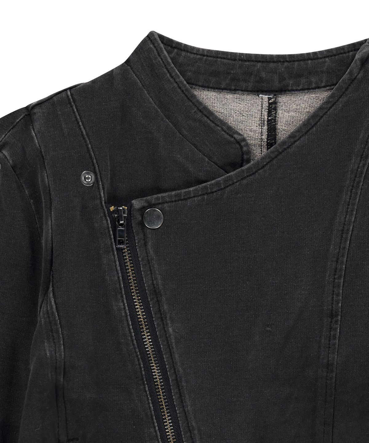 오호스(OJOS) Detachable Span Denim Jacket / Charcoal