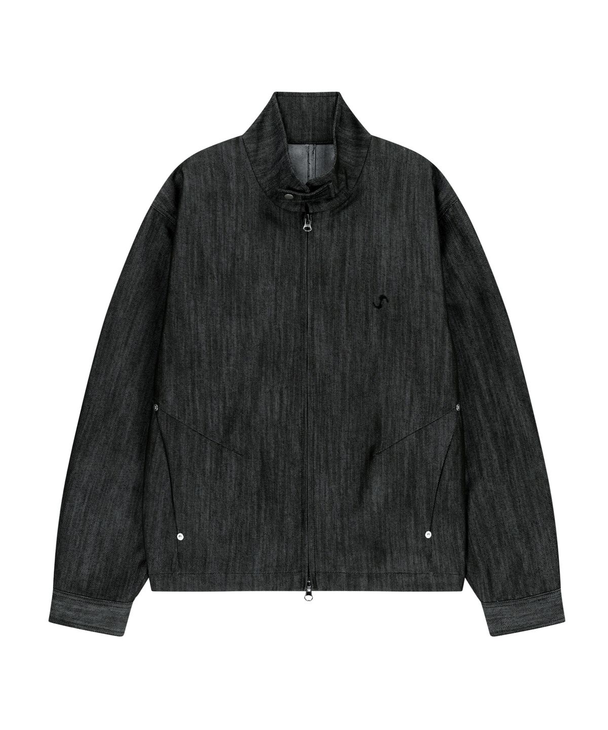 오호스(OJOS) Metal Denim Bomber Jacket / Black
