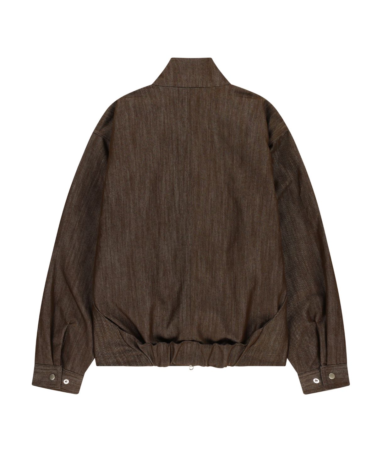 오호스(OJOS) Metal Denim Bomber Jacket / Brown
