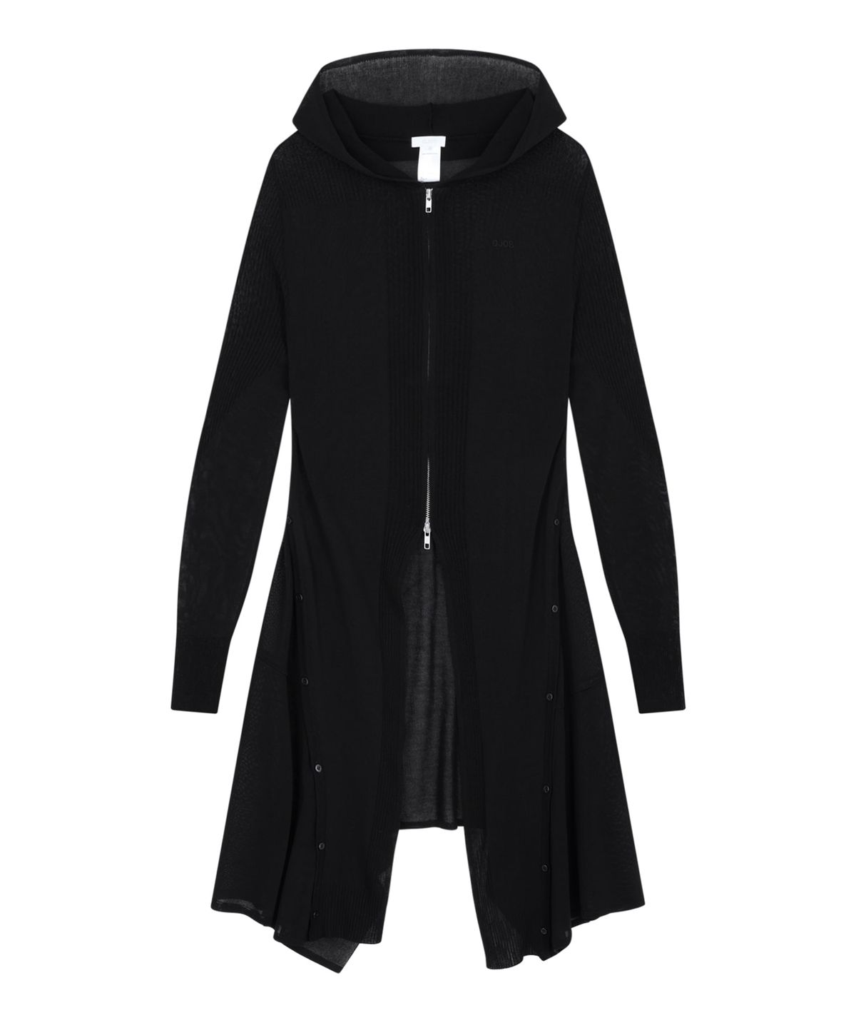 오호스(OJOS) Detach Panel Knit Hoodie / Black