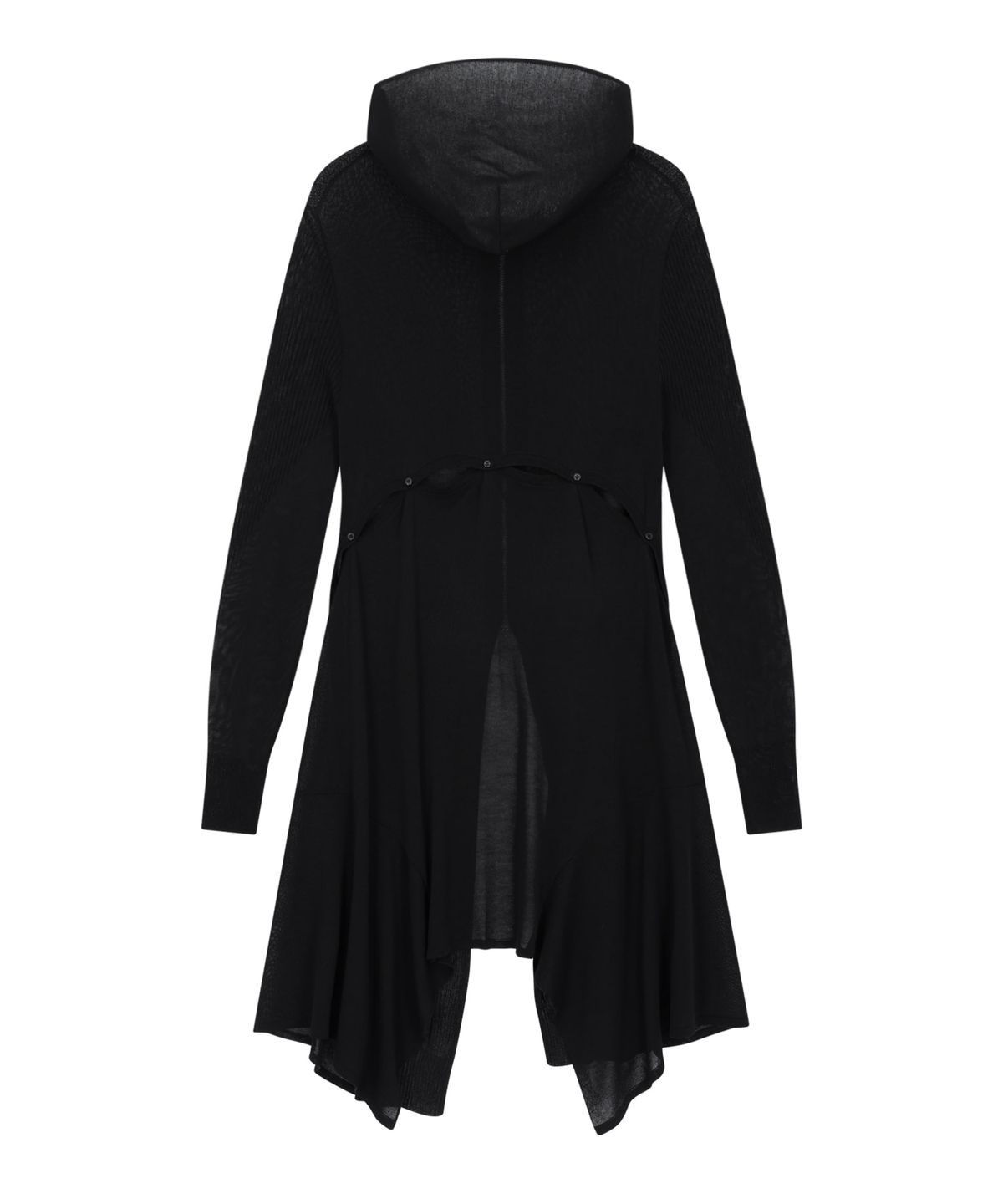 오호스(OJOS) Detach Panel Knit Hoodie / Black