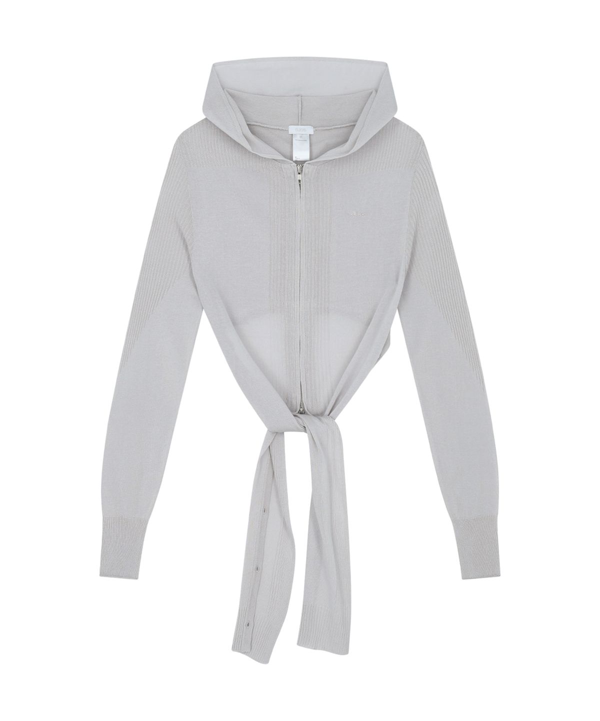 오호스(OJOS) Detach Panel Knit Hoodie / Grey