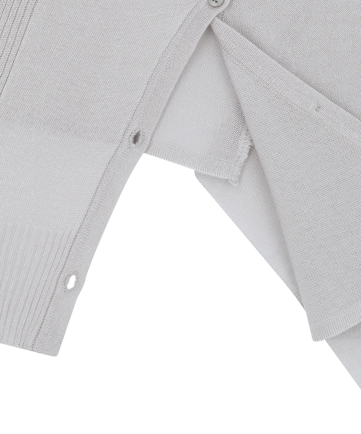 오호스(OJOS) Detach Panel Knit Hoodie / Grey