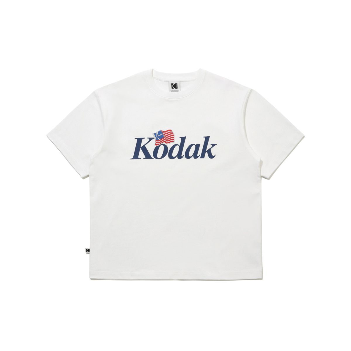 코닥(KODAK) 골드모먼트 로고 반팔 티셔츠 WHITE