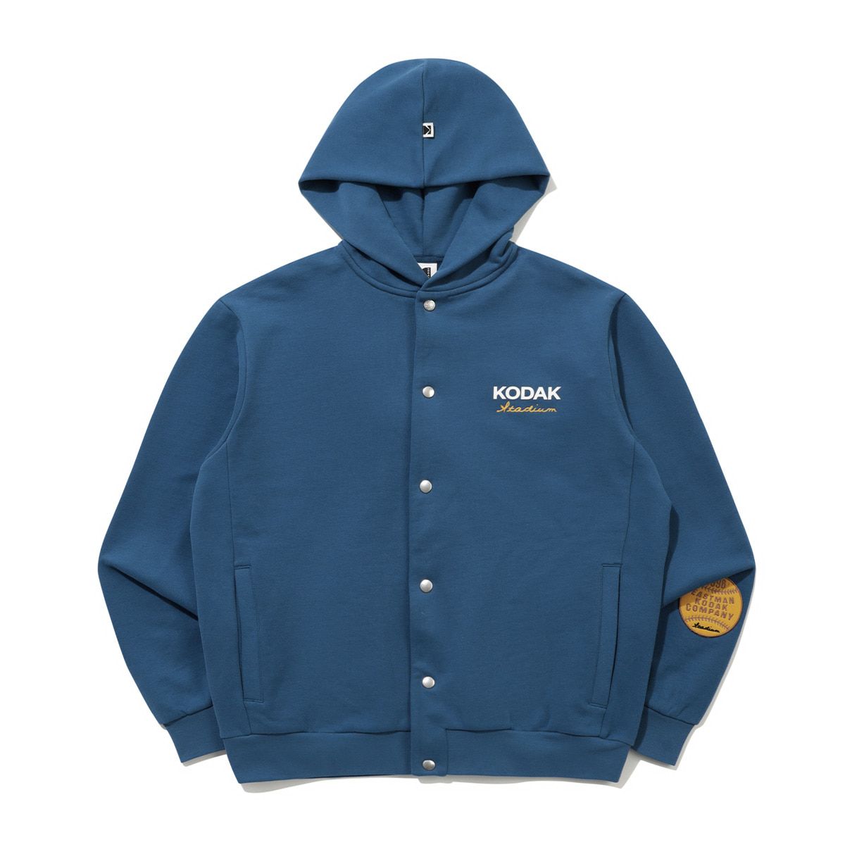 코닥(KODAK) 골드모먼트 스냅 후드 자켓 BLUE