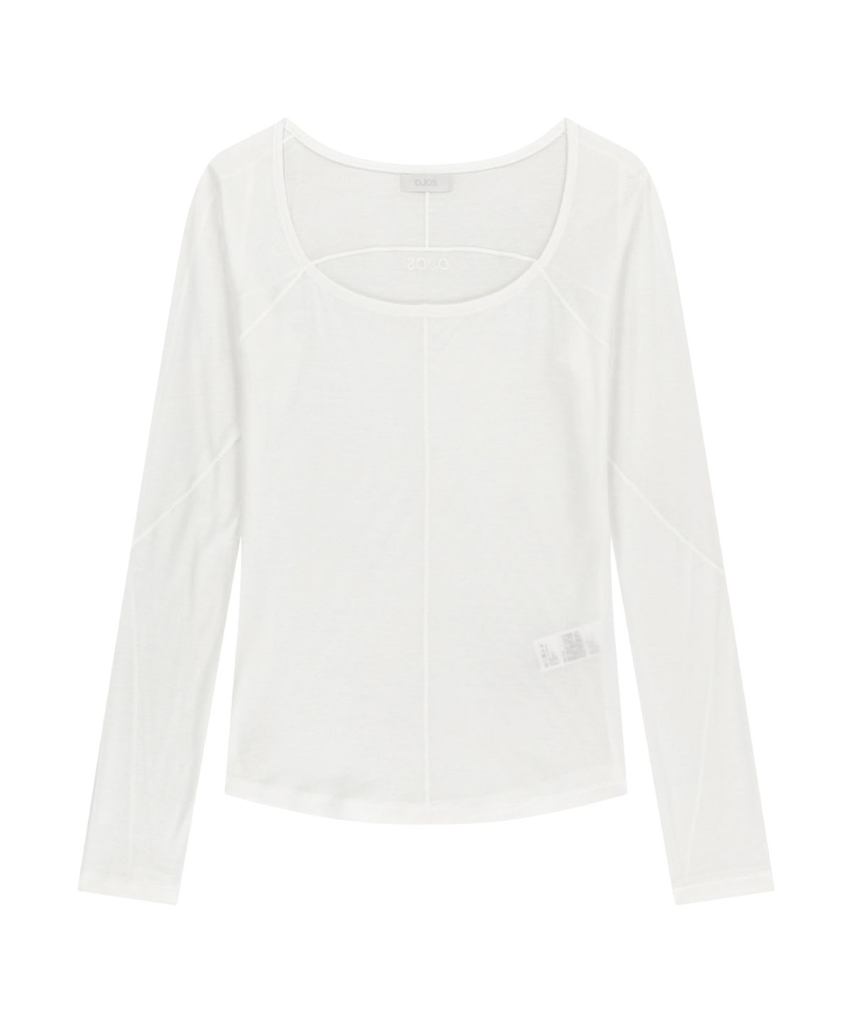 오호스(OJOS) Flatseam Long Sleeve Top / Off White