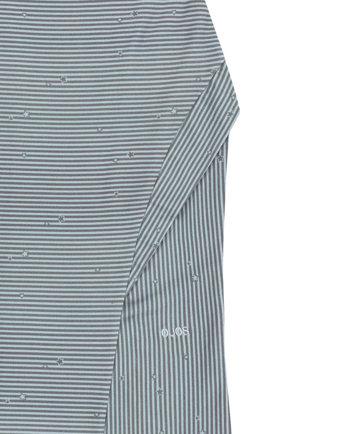 오호스(OJOS) Side Panel Mermaid Maxi Skirt / Blue Grey